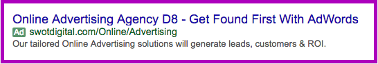 New expanded text ad in Google AdWords