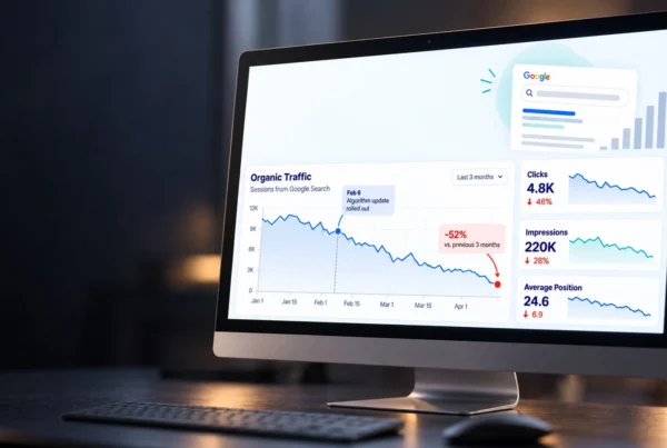Checklist for investigating a drop in Google organic traffic